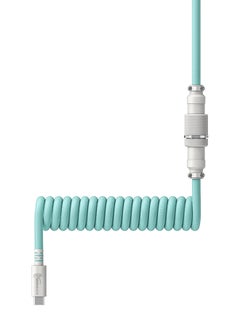 HYPERX Coiled Cable - Light Green/White - 1.37m  - Image 4