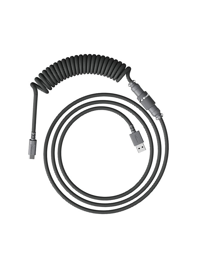 HYPERX - Hyperx Coiled Cable - Grey - 1.37m - Image 1