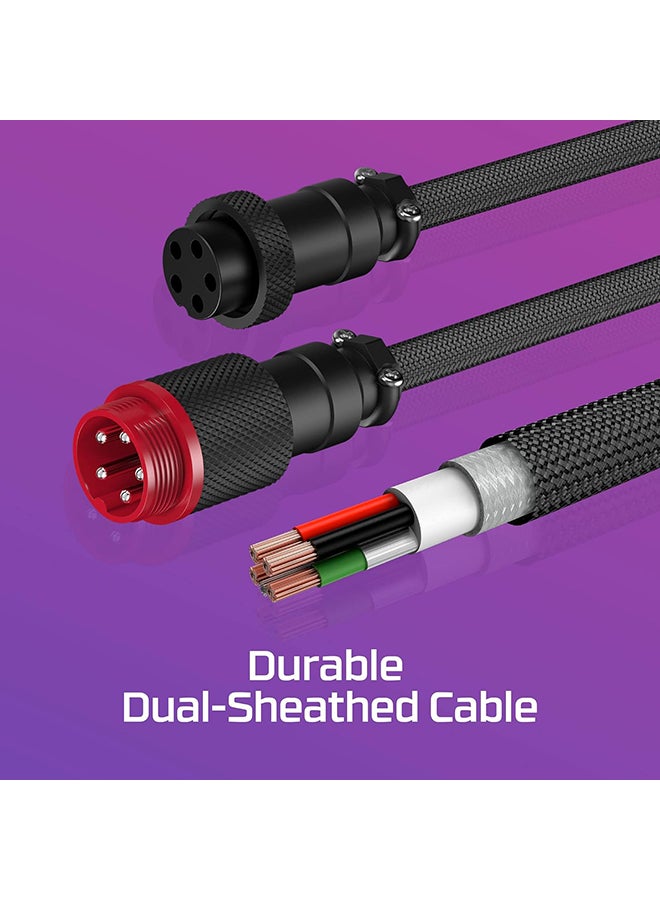 HYPERX - Hyperx Coiled Cable - Grey - 1.37m - Image 1