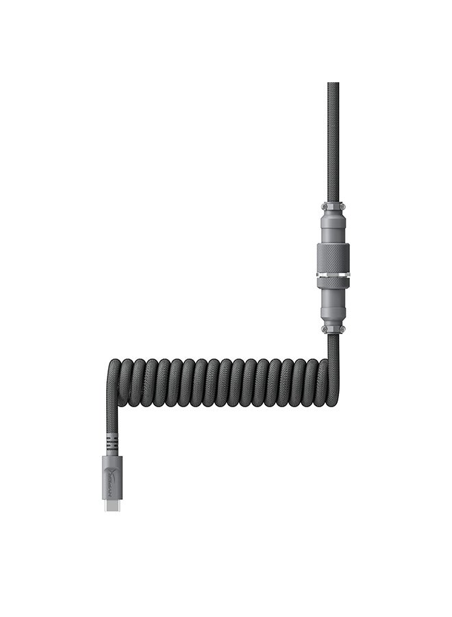 HYPERX - Hyperx Coiled Cable - Grey - 1.37m - Image 1