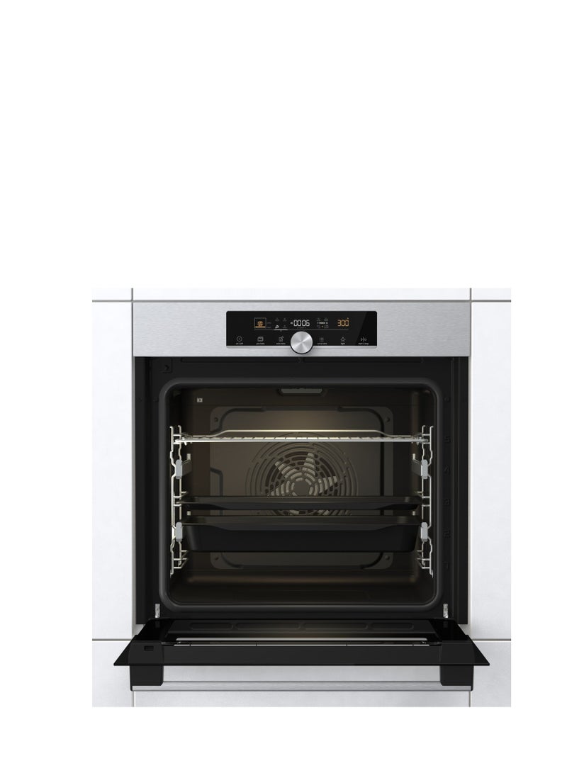 Gorenje Electric Built in oven With Grill from Gorenje 77 liter 60 cm Stainless Steel BOS6747A01X BOS6747A01X Silver - Image 2