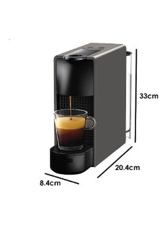 Essenza Mini Coffee Machine 0.6 L 1100 W C30-GR-NE Grey - pnsku/N70051204V/45/_/1709368317/84b14f55-9566-4028-8841-2f1bfa96f15f