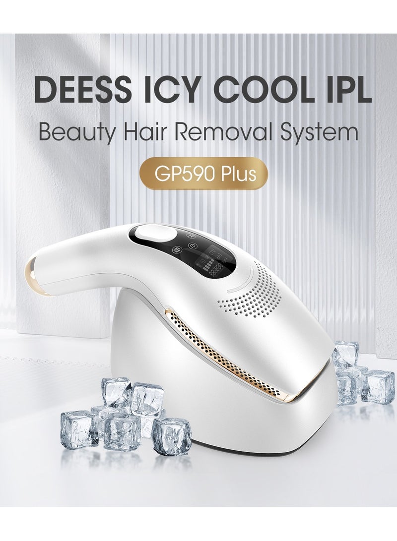 DEESS GP590 Plus Unlimited Flashes IPL Cooling Laser Hair Removal Machine 0.9s Permanent Painless Epilator With 3 Lamps(HR+AC+SR) Silver  - Image 1