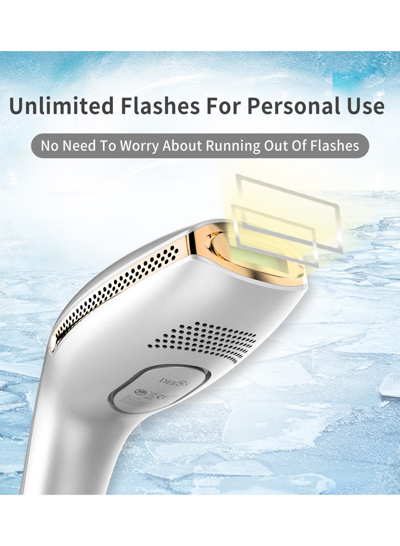 DEESS GP590 Plus Unlimited Flashes IPL Cooling Laser Hair Removal Machine 0.9s Permanent Painless Epilator With 3 Lamps(HR+AC+SR) Silver  - Image 3