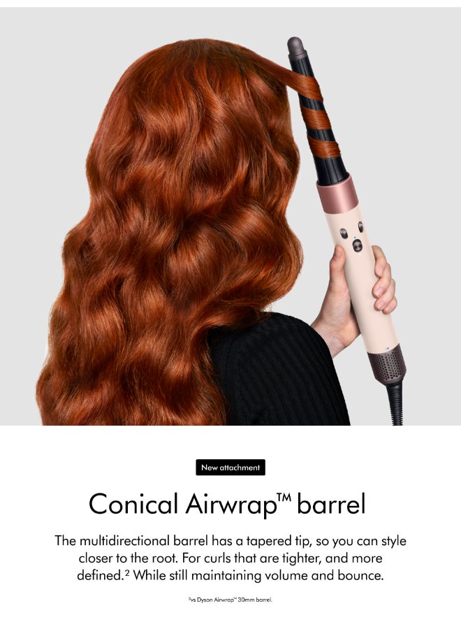 مجفف ومصفف شعر طويل متعدد الاستخدامات من إيروراب، مصنوع من السيراميك - إصدار محدود باللونين الوردي والذهبي الوردي