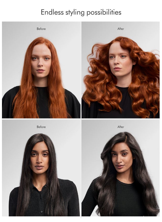 مجفف ومصفف شعر طويل متعدد الاستخدامات من إيروراب، مصنوع من السيراميك - إصدار محدود باللونين الوردي والذهبي الوردي