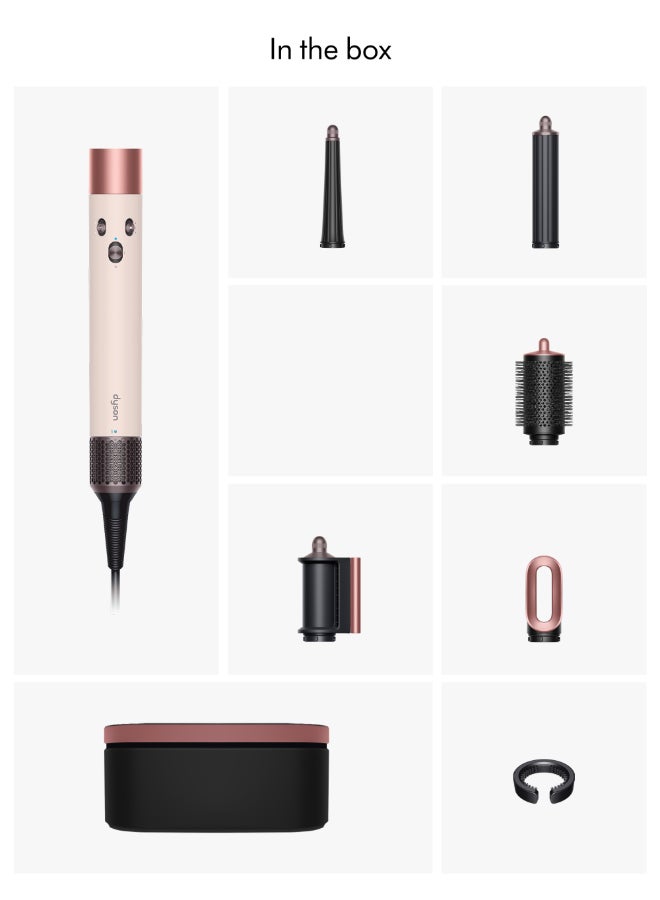 مجفف ومصفف شعر طويل متعدد الاستخدامات من إيروراب، مصنوع من السيراميك - إصدار محدود باللونين الوردي والذهبي الوردي