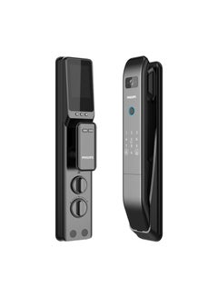 Smart Lock  Digital Lock Auto-lock App Alarming Fingerprint Hidden Keypad Video Communication Black 422.5 x 81 x 58.81mm