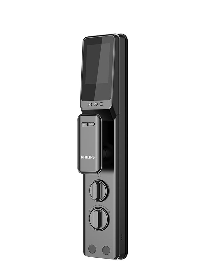 Philips - Smart Lock  Digital Lock Auto-lock App Alarming Fingerprint Hidden Keypad Video Communication Black 422.5 x 81 x 58.81mm - Image 1