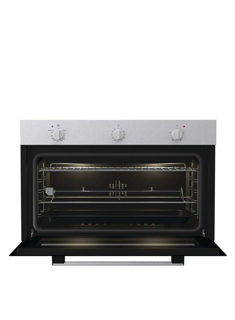 Gorenje Built in Gas oven 90cm 88 liter With Grill Stainless Steel Cooling Fan BOG9822E00X BOG9822E00X Inox - Image 2