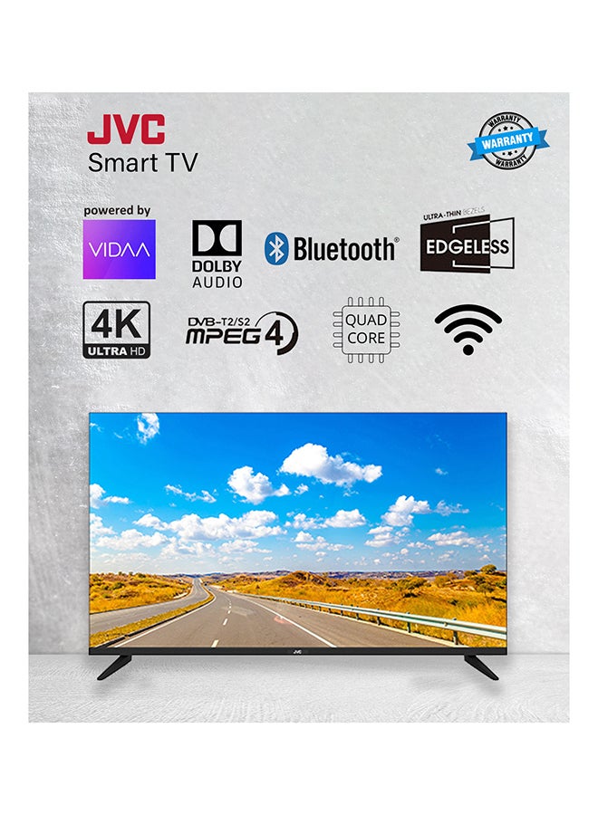 جي في سي تلفزيون ذكي 55 بوصة بدون حواف بدقة 4K UHD - موديل جديد 2024 مع ماوس هوائي صوتي وبلوتوث وصوت دولبي  - Image 2