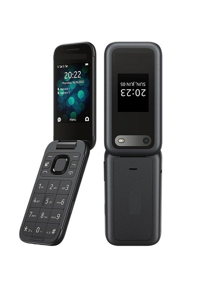 نوكيا - موبايل 2760 فليب بلاك 4G ثنائي الشريحة - Image 1