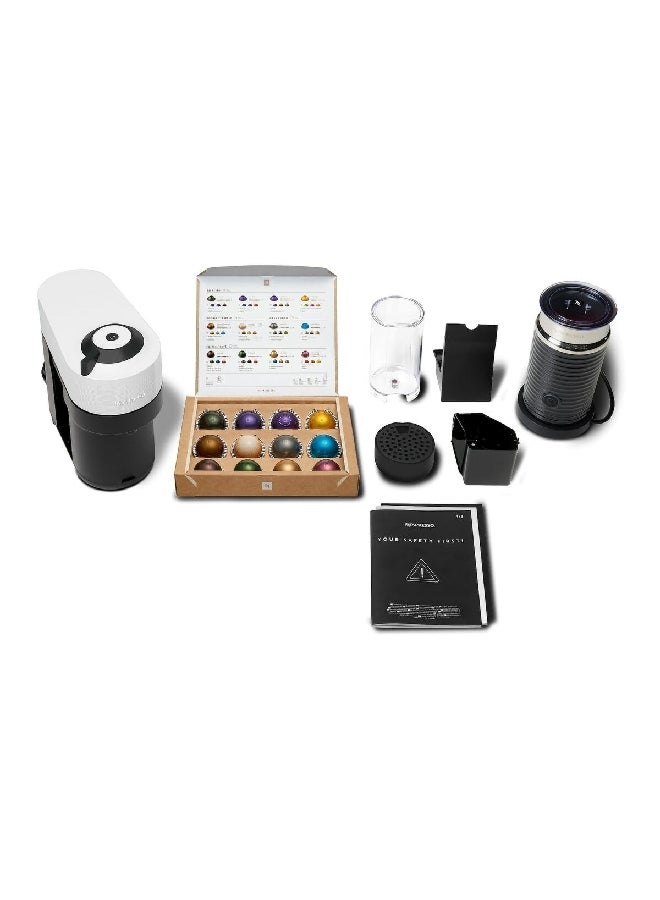 نسبرسو ماكينة صنع القهوة Vertuo Pop مع Aeroccino 3 سعة 0.56 لتر وقدرة 1260 وات GDV2-GB-BK-NE+3694BK أبيض/أسود  - Image 2
