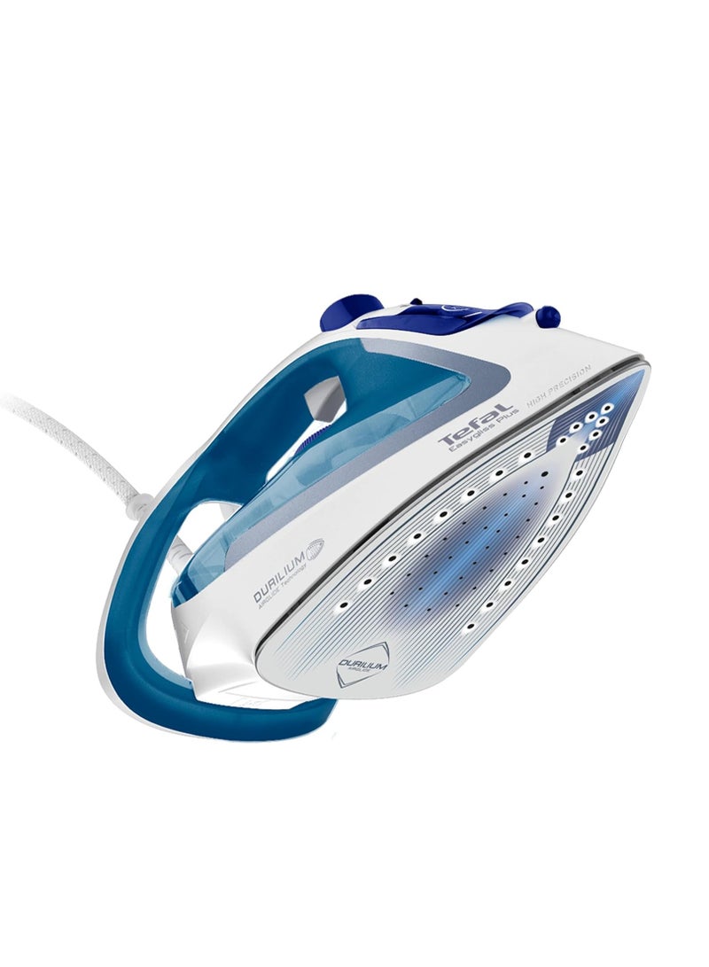 Tefal - Easygliss Plus Steam Iron, 270 ml 2700 W FV5751E2 blue/white - Image 1