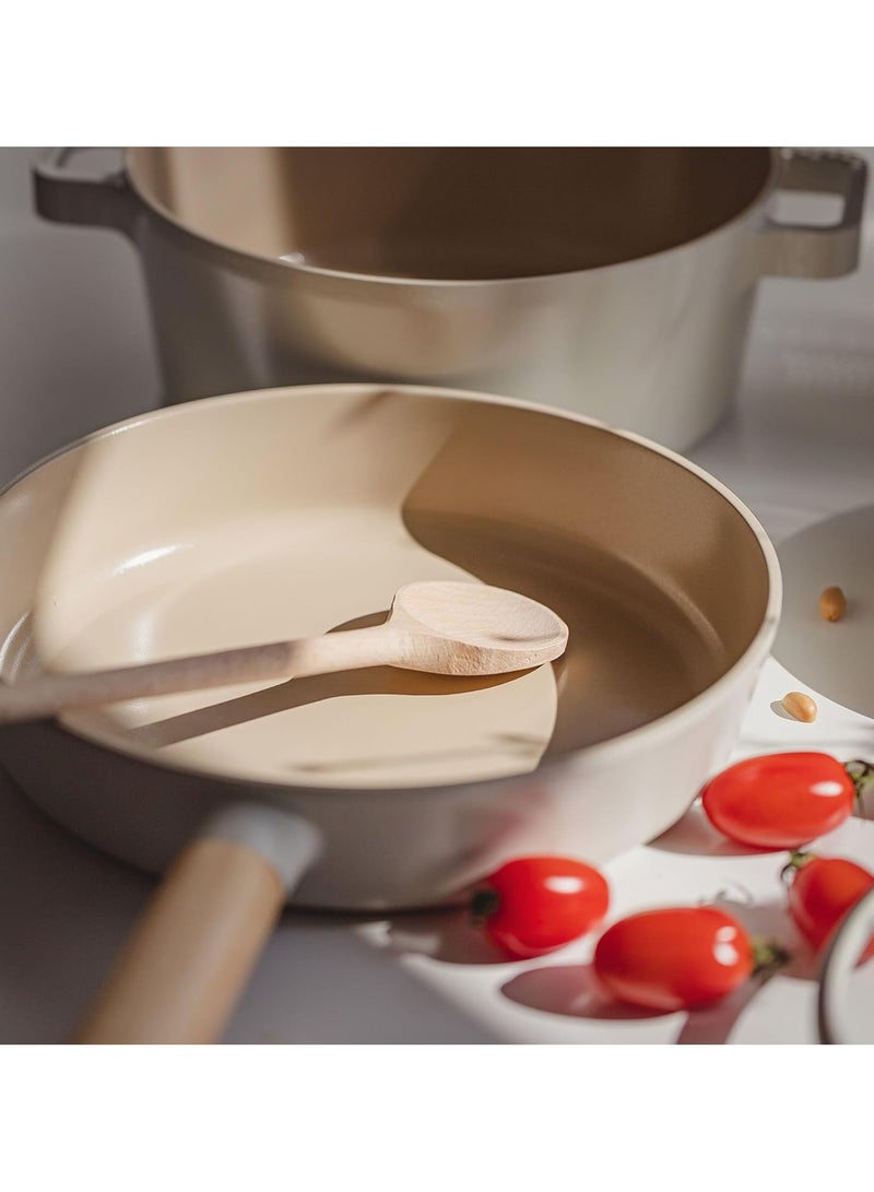 نيو فلام Fika Cast Aluminum Non Stick Fry Pan 9.5" White 9.5" / 24cmcm  - Image 4