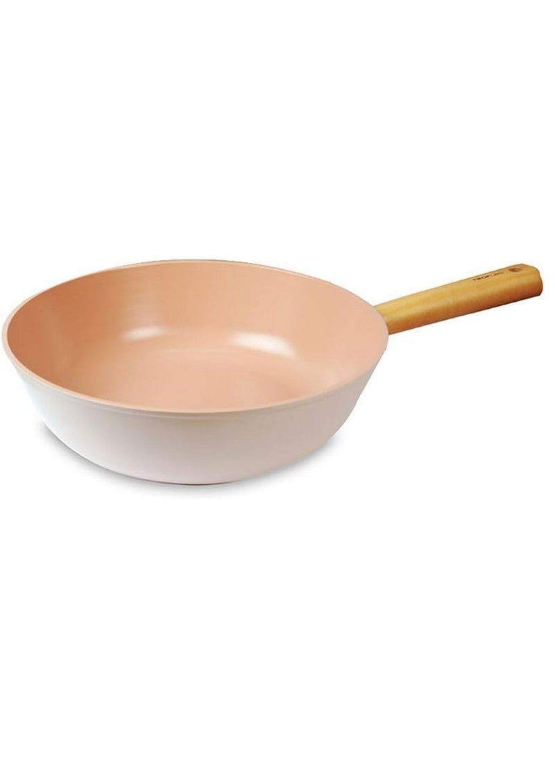 Neoflam Blossom Wok Pan Sandy Pink Sandy Pink 28 cmcm - Image 1