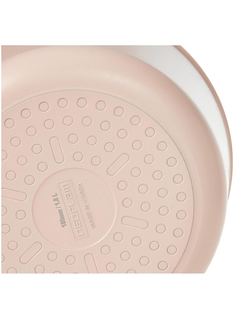 Neoflam Blossom Sauce Pan With Glass Lid Size Sandy Pink Sandy Pink 18 cmcm - Image 5