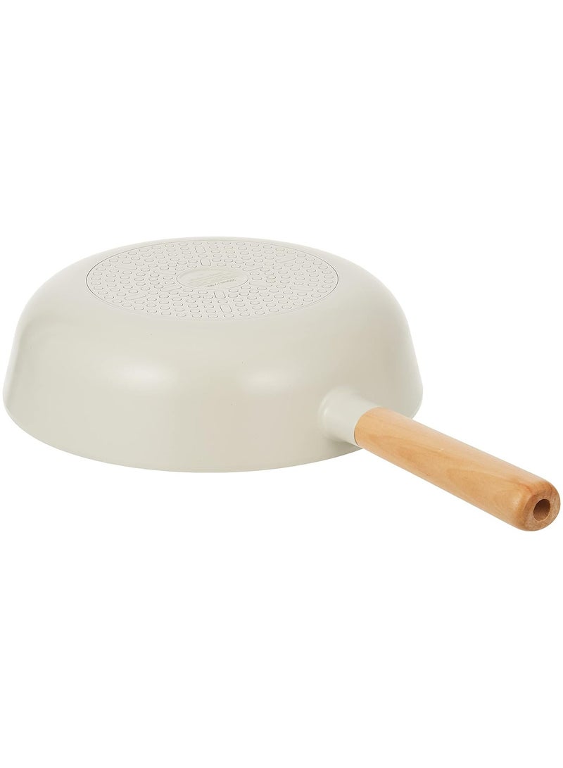 Fika Cast Aluminum Wok 10" Beige 10 inchcm
