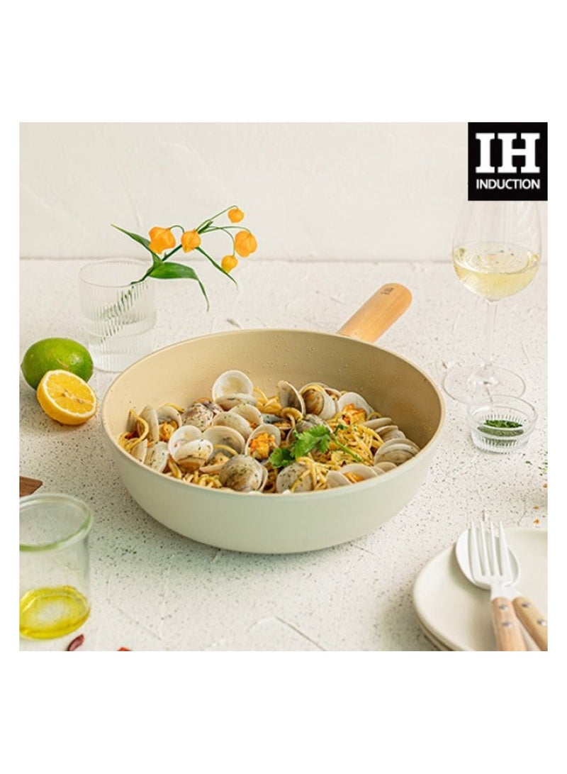Neoflam Fika Cast Aluminum Wok 10" Beige 10 inchcm  - Image 5