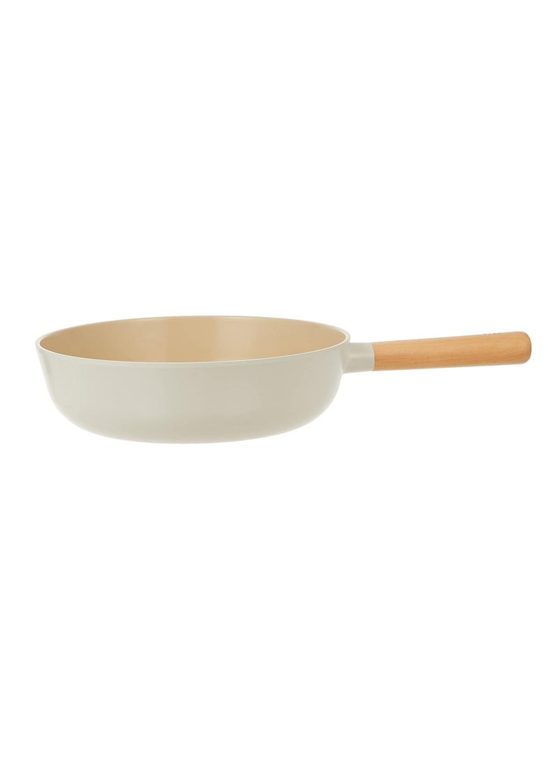 Neoflam Fika Cast Aluminum Wok 10" Beige 10 inchcm  - Image 2