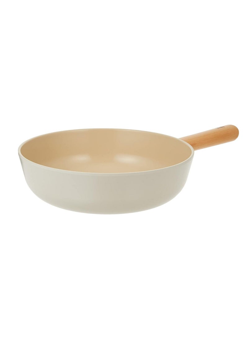 Neoflam Fika Cast Aluminum Wok 10" Beige 10 inchcm  - Image 1