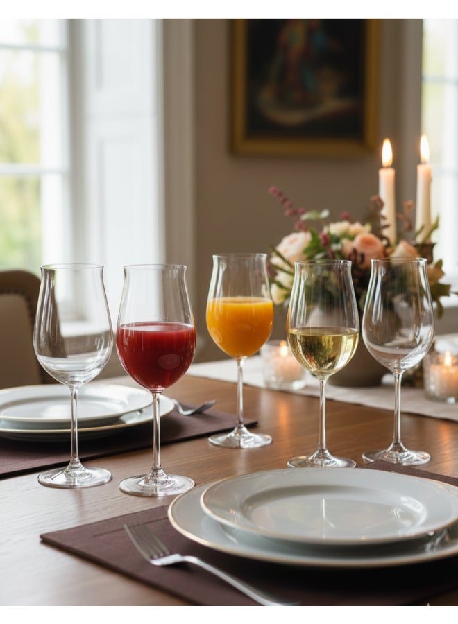 Pasabahce Chateau Nouveau Wine Glass 6 Piece Clear - Image 1