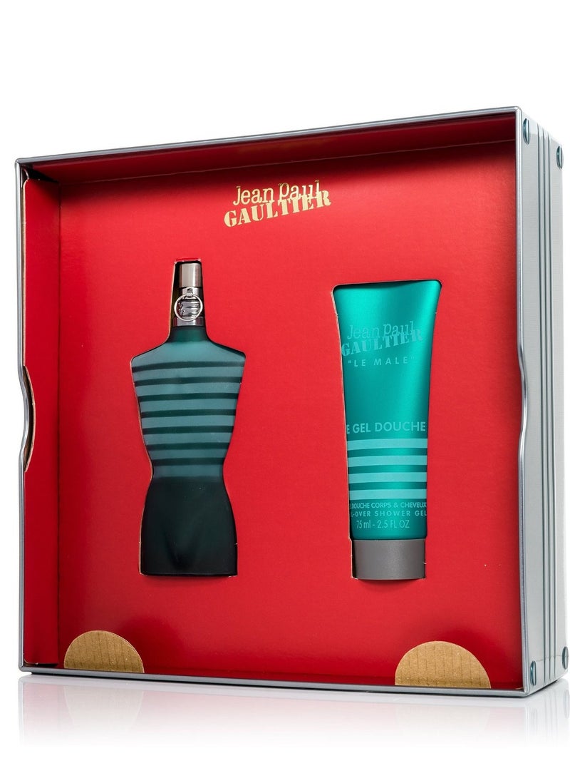 Jean Paul GAULTIER - Le Male Gift Set 75Ml EDT Spray + 75Ml Shower Gel setml - Image 1