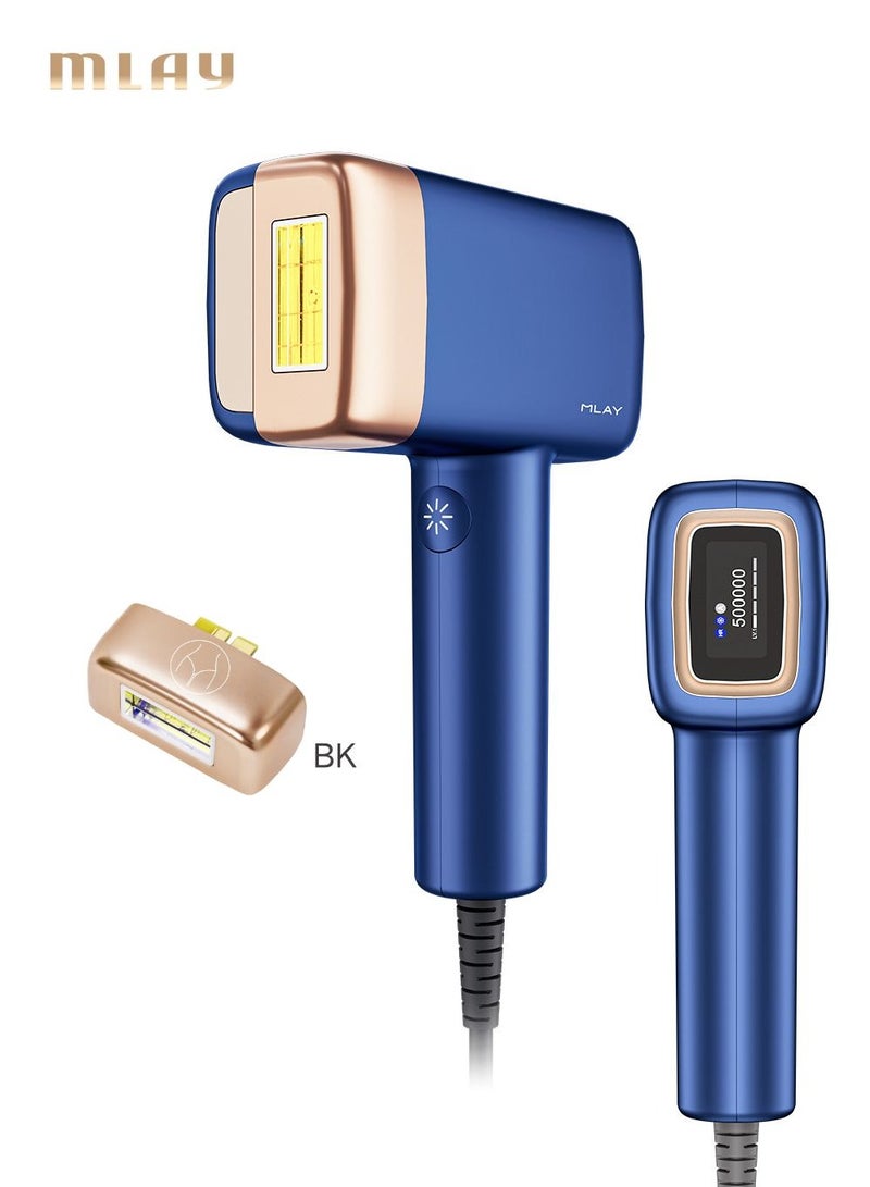 MLAY - Laser Hair Removal, IPL Hair Removal With Ice Cooling, 500,000 Flashes Painless Hair Removal Device For Whole Body Bikini Line Arm Armpit Face Back Leg (1*HR+1*Bikini Lamp) - Image 1