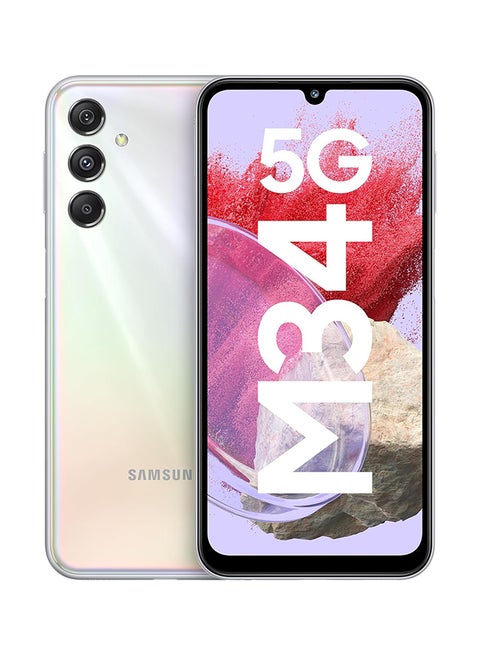 Galaxy M34 Dual SIM Silver 6GB RAM 128GB - Middle East Version