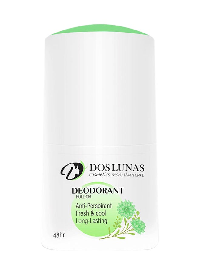 DOS LUNAS Deodorant Roll On Fresh & Cool Long Lasting 50ml  - Image 1