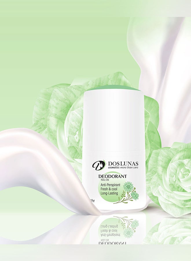 DOS LUNAS Deodorant Roll On Fresh & Cool Long Lasting 50ml  - Image 2