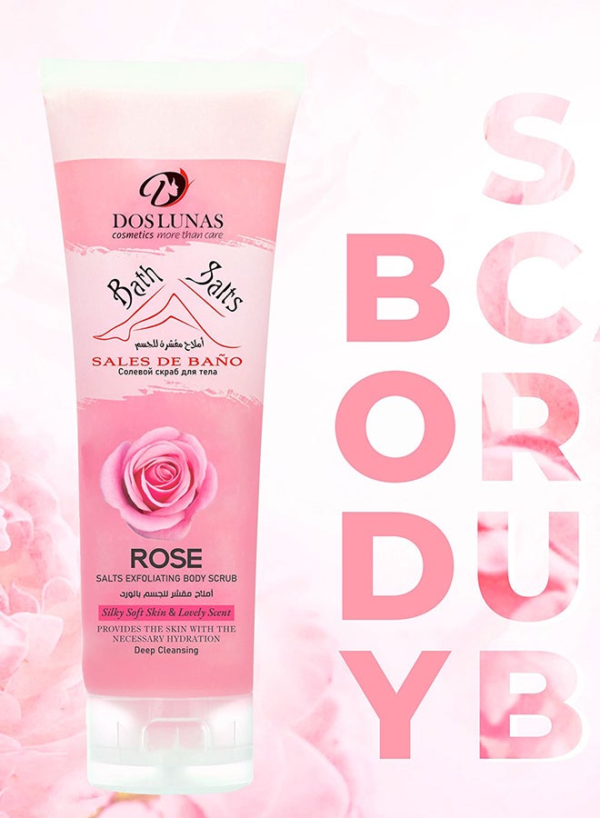 DOS LUNAS Roses Salts Exfoliating Body Scrub 380grams  - Image 2