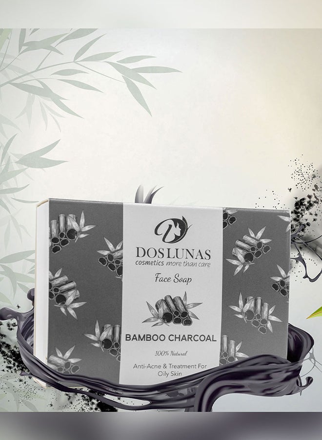DOS LUNAS Face Soap Charcoal 100grams - Image 2
