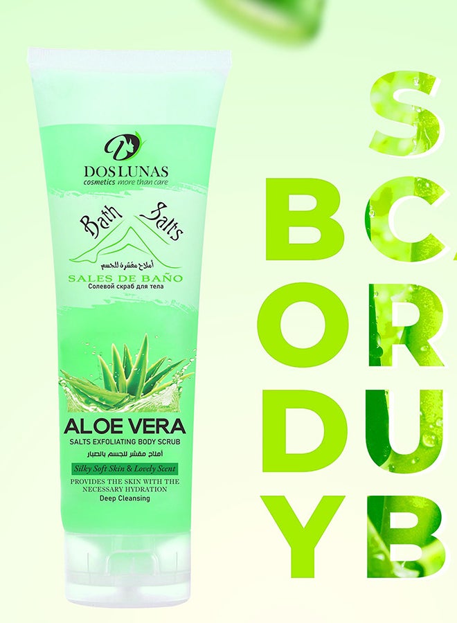 DOS LUNAS Aloe Vera Salts Exfoliating Body Scrub 380grams  - Image 3