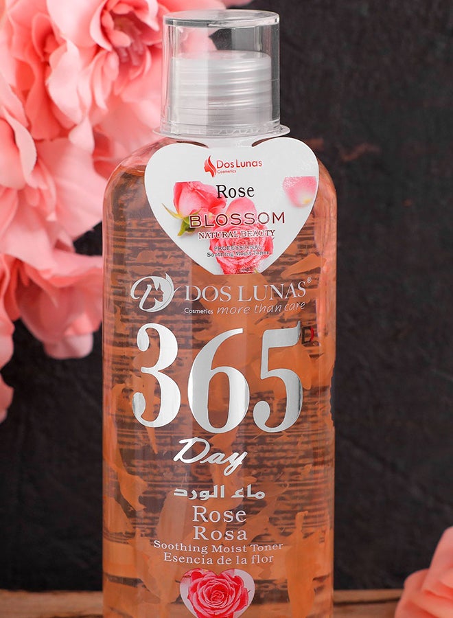DOS LUNAS Rose Soothing Moist Face  Toner 400ml - Image 2