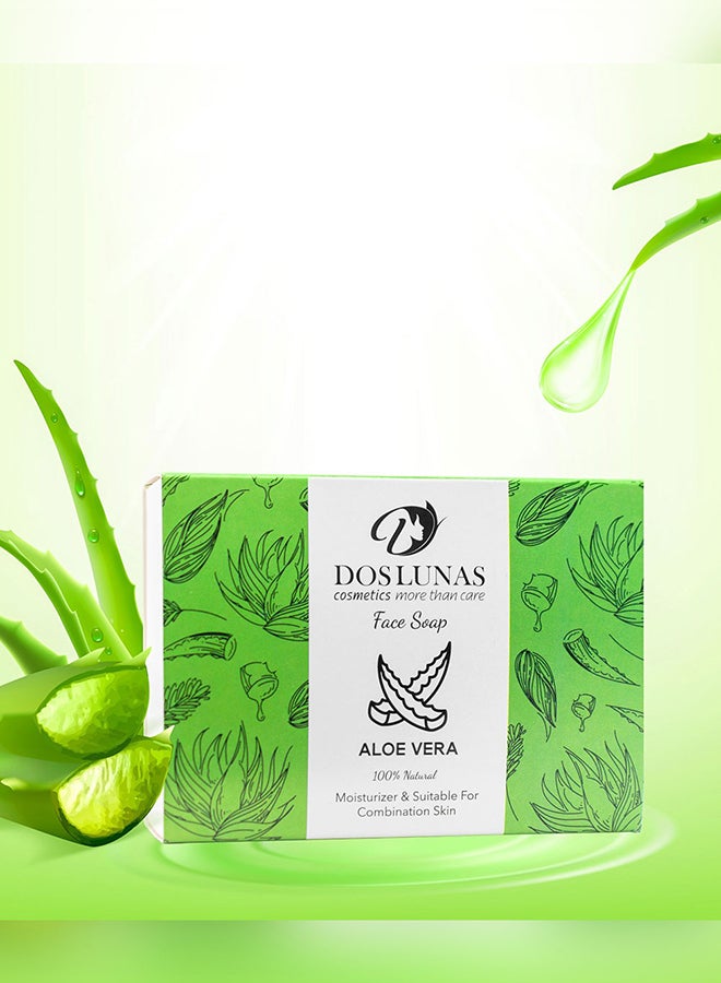 DOS LUNAS Face Soap Aloe Vera 100grams  - Image 2