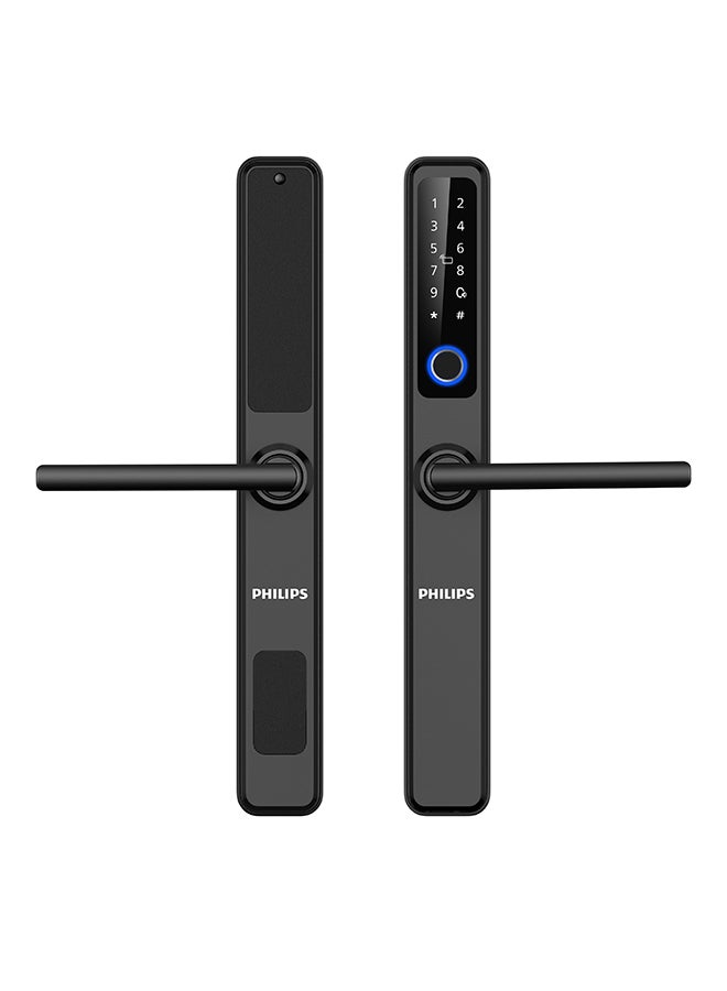 Philips - Smart Lock  Digital Lock Auto-lock Fingerprint Hidden Keypad Black 324.72 x 141.38 x 72mm - Image 1