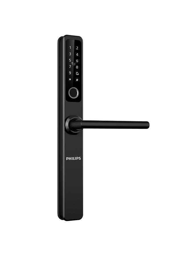 Philips - Smart Lock  Digital Lock Auto-lock Fingerprint Hidden Keypad Black 324.72 x 141.38 x 72mm - Image 1