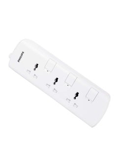 Philips 3 Way Extension Socket With Individual Switch 2 Meter White  - Image 4