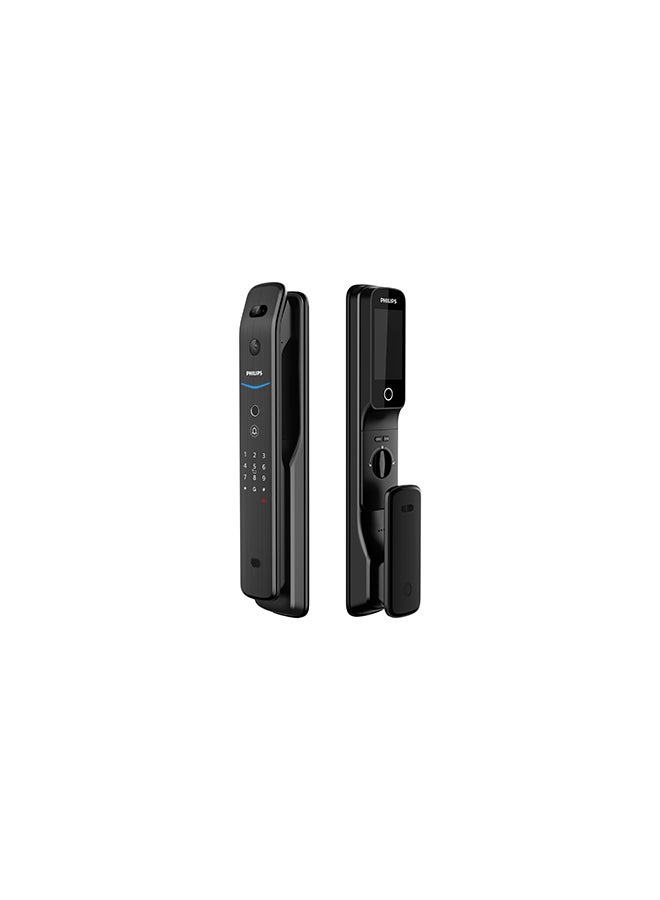 Philips - Smart Lock Digital Lock Auto-lock App Alarming Facial Recognition Fingerprint Hidden Keypad Video Communication Black 421.57 * 79.65 * 67.33mm - Image 1