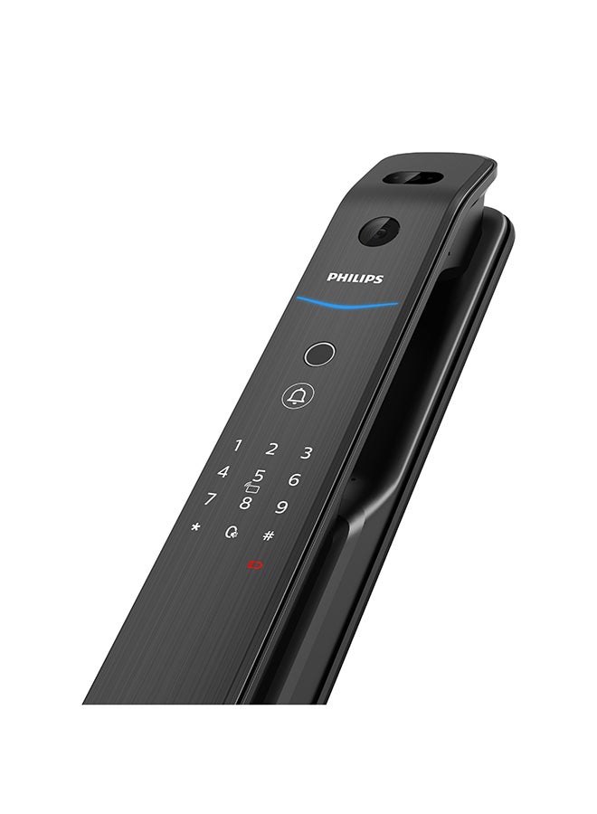 Philips - Smart Lock Digital Lock Auto-lock App Alarming Facial Recognition Fingerprint Hidden Keypad Video Communication Black 421.57 * 79.65 * 67.33mm - Image 1