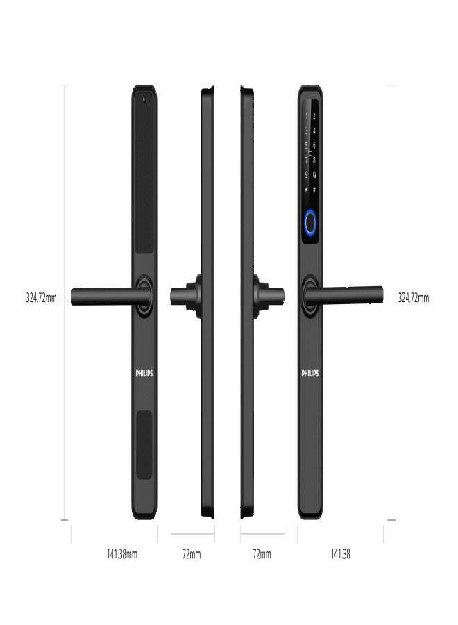 فيليبس قفل الباب الذكي من سلسلة EasyKey DDL608 5HWS - Image 3
