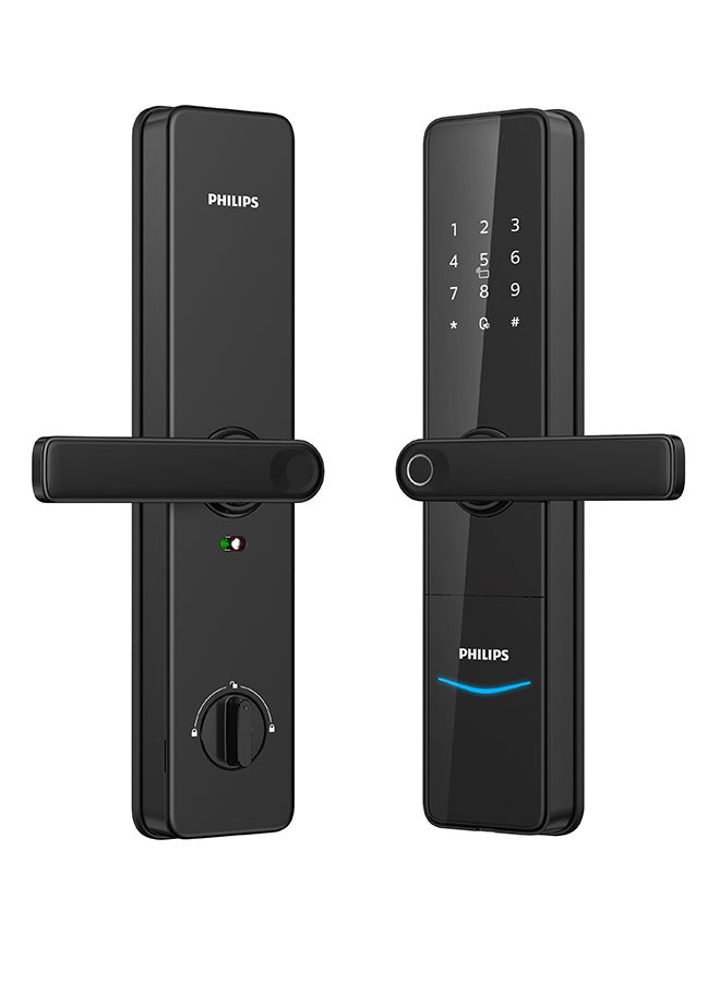 Philips - Smart Lock  Digital Lock Auto-lock Fingerprint Hidden Keypad Black 344.4 x 77.4 x 81.65mm - Image 1