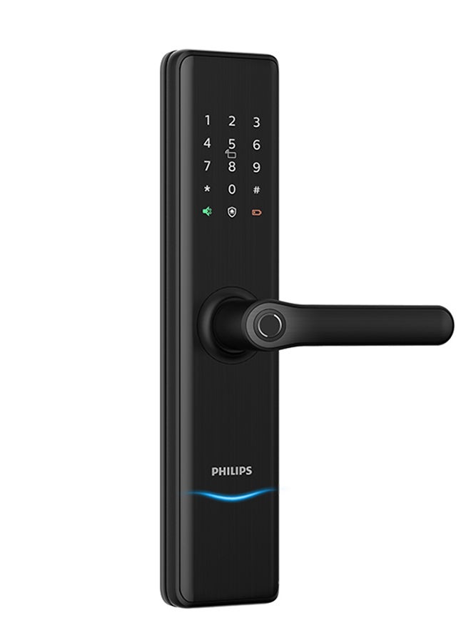 Philips - Smart Lock  Digital Lock Auto-lock App Alarming Fingerprint Hidden Keypad Black 362.8 x 79.5 x 81.9mm - Image 1