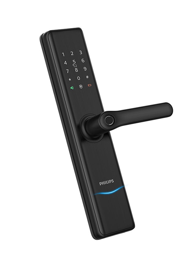 Philips - Smart Lock  Digital Lock Auto-lock App Alarming Fingerprint Hidden Keypad Black 362.8 x 79.5 x 81.9mm - Image 1