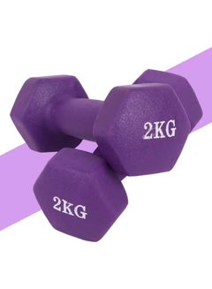 2Pcs Dumbbells Weights Exercise-2KG ‎21 x 13 x 13cm