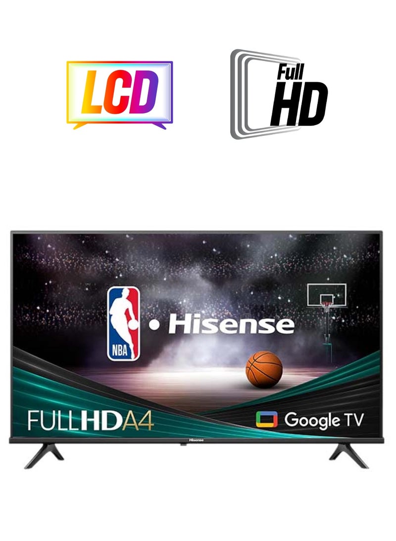 هايسنس تلفزيون ذكي LCD مقاس 43 بوصة بدقة 2K 43A4K أسود  - Image 1