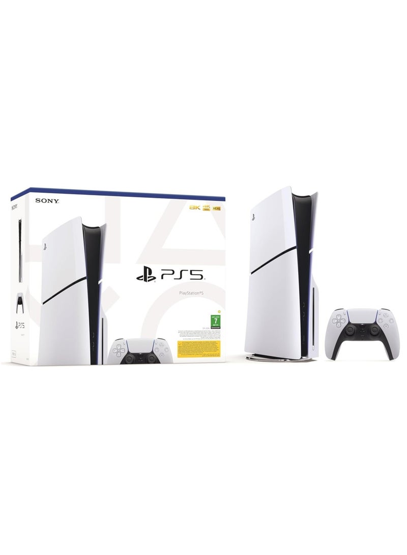 Sony - PlayStation 5 Slim Disc Console With Extra Wireless Controller - Blue - Image 1