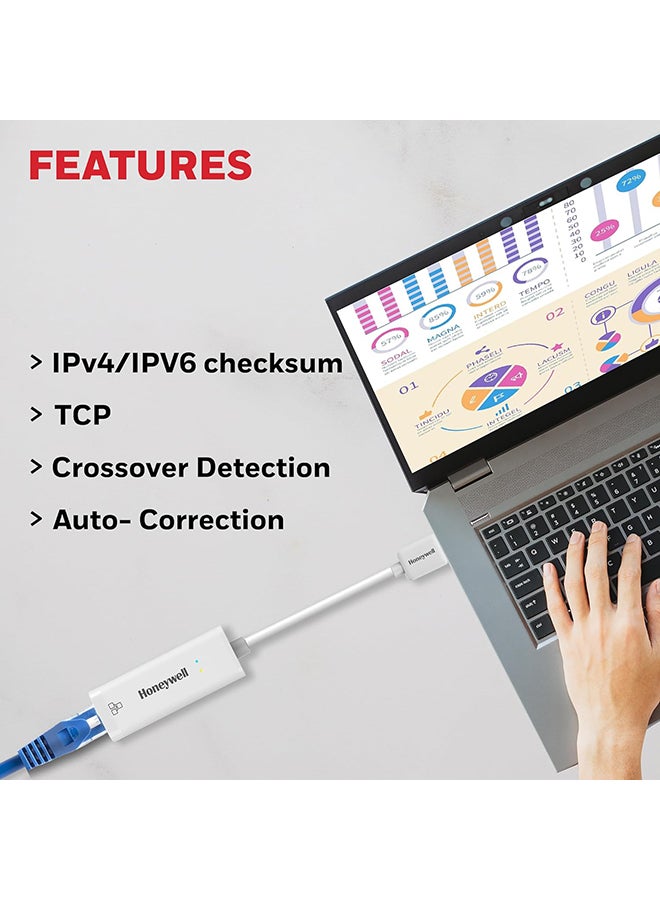 محول إيثرنت جيجابت عالي السرعة من USB 3.1 إلى RJ45، سرعة شبكة LAN 10/100/1000 ميجابايت في الثانية، لأجهزة الكمبيوتر المحمولة، وأجهزة الكمبيوتر المكتبية، وأجهزة الألعاب، وأجهزة Ultrabook، وأجهزة Chromebook، والتوصيل والتشغيل، وضمان الشركة المصنعة لمدة 3 سنوات - pnsku/N70051867V/45/_/1709583152/7eb0be5d-8bf8-4783-89b5-56956e4d328a