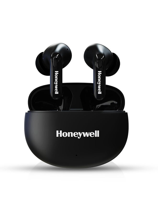 Honeywell Suono P2100 Bluetooth TWS Earbuds with 50H of Playtime, ENC Mode, 4xMics, Type C Fast Charging, Low Latency Mode for Gaming, Bluetooth V5.3, 13mm*2 Drivers, Voice Assistant,2 Years Warranty Black  - Image 1